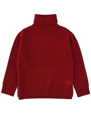 Maison Kitsuné Roll-Neck Jumper - Red