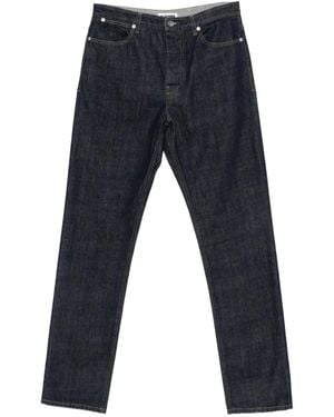 Jil Sander Logo-Patch Jeans - Blue