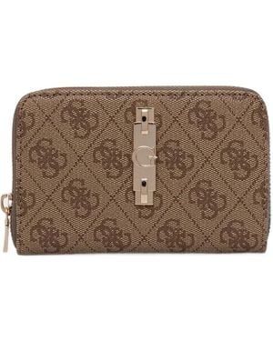 Guess Yvonne Logo Wallet - Brown