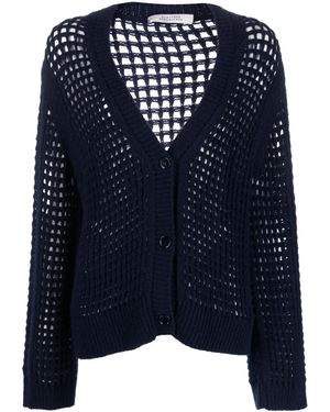 Dorothee Schumacher Cardigan Con Scollo A V - Blu