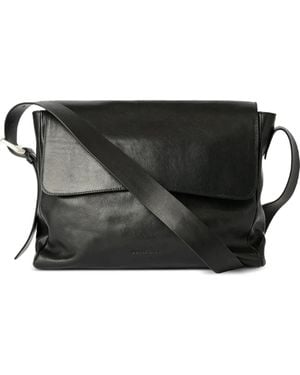 Our Legacy Bolso De Hombro Piston Grande De Piel - Negro