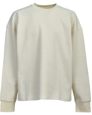 BREATH Waffle-Knit Long-Sleeve T-Shirt - White