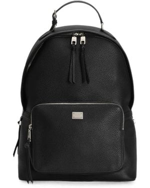 Dolce & Gabbana Vittoria Calfskin Backpack - Black