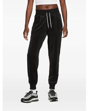 Nike Velour Track Pants - Black
