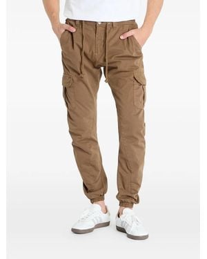 Urban Classics Drawstring-Waist Cargo Trousers - Natural
