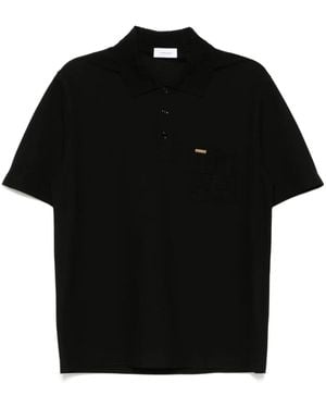Ferragamo Klassisches Poloshirt - Schwarz