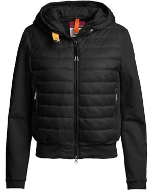 Parajumpers Caelie Hooded Quilted Jacket - Black