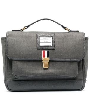 Thom Browne 120'S Twill School Bag Backpack - Grey