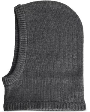 Lisa Yang Astri Ribbed Balaclava Hat - Grey