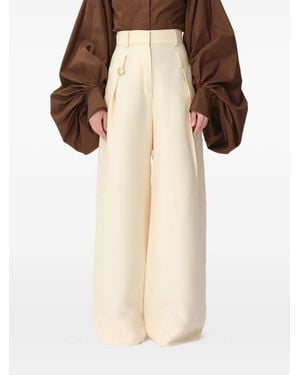 Concepto Edge Wide-Leg Trousers - Natural