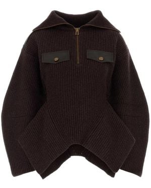 Zimmermann Valiant Utility Ribbed-Knit Jumper - Black