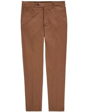 Slowear Buttoned Straight-Leg Trousers - Brown