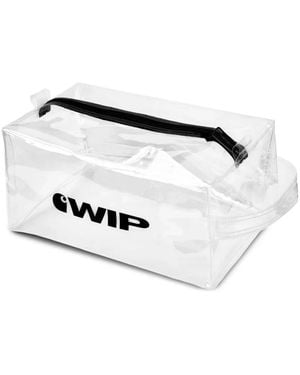 Carhartt Wip Logo-Print Wash Bag - White