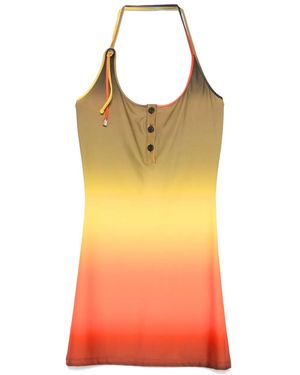 The Attico Halterneck Mini Dress - Orange