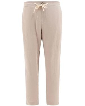 Vince Drawstring Tapered Trousers - Natural