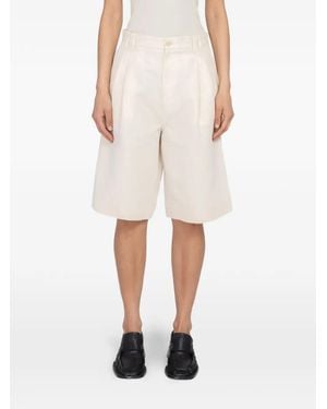 Filippa K Relaxed Pleated Shorts - Natural