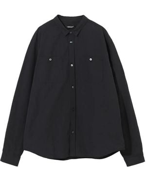 Undercover Button-Fastening Cotton Shirt - Black