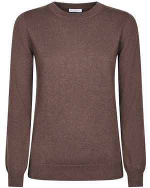 Brunello Cucinelli Monili-Chain Cashmere Jumper - Brown
