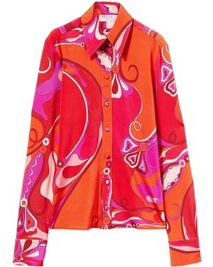 Emilio Pucci Orchidee シャツ - レッド