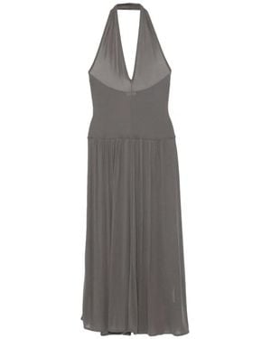 St. Agni V-Neck Midi Dress - White