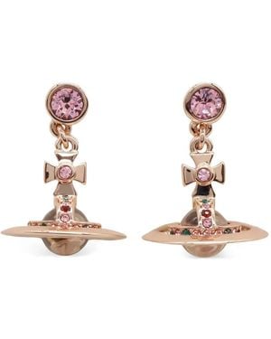 Vivienne Westwood New Petite Orb Earrings - Pink