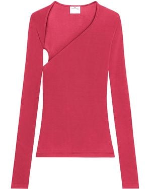 Courreges Slash Asymmetric Top - Pink