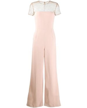 Stella McCartney Mesh Panel Jumpsuit - Pink