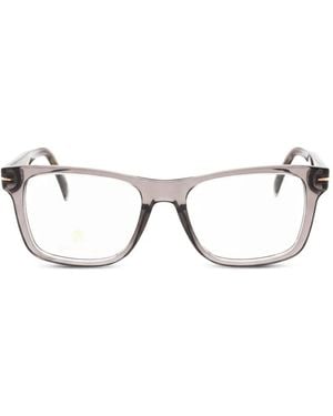 David Beckham Rectangle-Frame Glasses - Natural