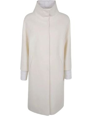 Herno Quilted Long Jacket - White