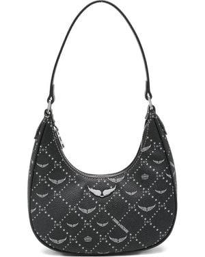 Zadig & Voltaire Z Night Out Logo Graphic Shoulder Bag - Black