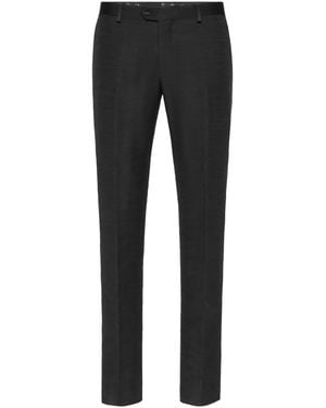 Billionaire Pressed-Crease Trousers - Black