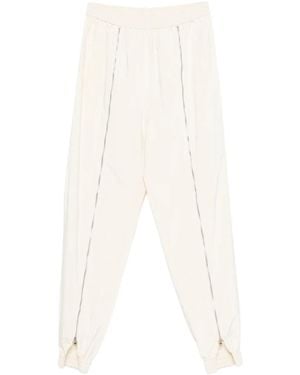 Tibi Zip-Detail Track Trousers - White