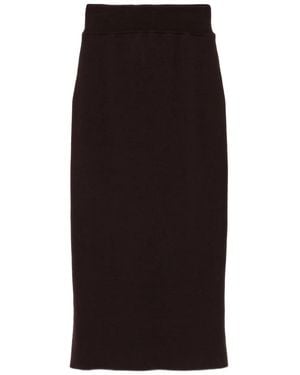 Alpha Studio Minifalda Con Cintura Elástica - Negro