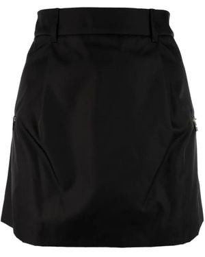 Prada Zip-Pocket Skirt - Black