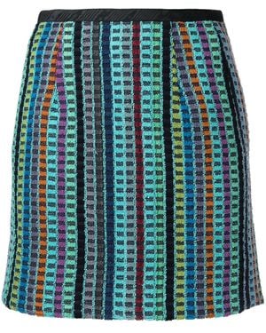 Marine Serre Terry Kitchen Towels Mini Skirt - Multicolour