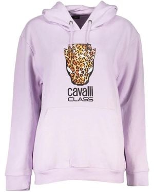 Roberto Cavalli Hoodie Mit Leopardenprint - Pink