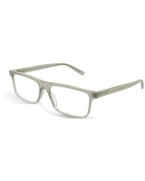 Saint Laurent Rectangle-Frame Glasses - White