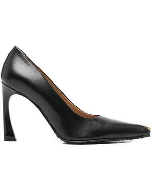 Marine Serre Ms Kiss Point-Toe Court Shoes - Black