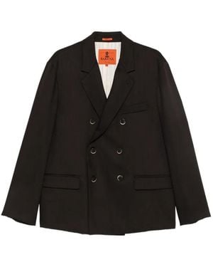 Barena Blazer Con Doble Botonadura - Negro