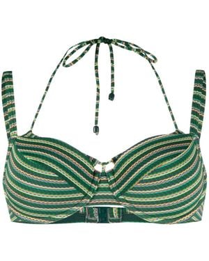 Marlies Dekkers Holi Vintage Striped Bikini Top - Green