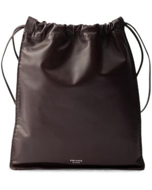 Prada Wish Nappa Leather Pouch - Black