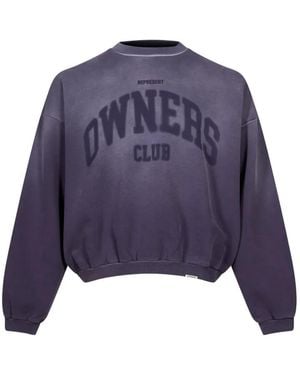 Represent Owners Club Logo-Print Sweatshirt - Purple