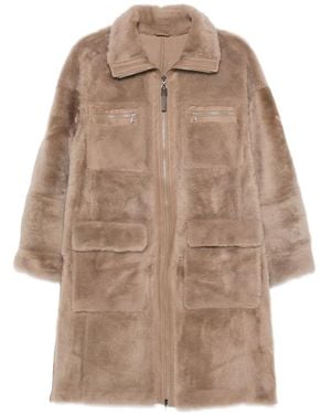 Brunello Cucinelli Full-zip Fur Coat - ナチュラル