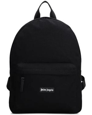 Palm Angels Logo-Patch Backpack - Black