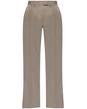 The Attico Virgin-Wool Palazzo Trousers - Grey