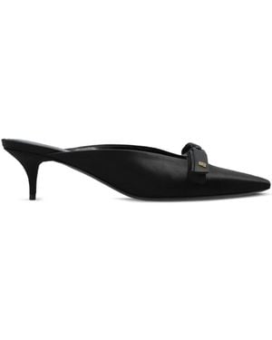 Balenciaga Nano Bow Mules - Black