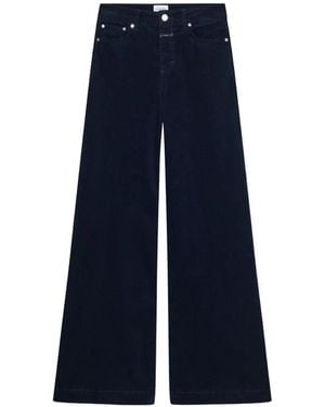 Closed Corduroy Wide-Leg Trousers - Blue