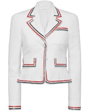 Thom Browne Seersucker Jacket - White