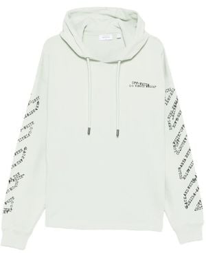 Off-White c/o Virgil Abloh Type Machine Arrow Long-Sleeve Hoodie - White