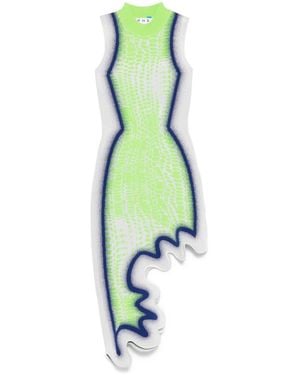 Ph5 Brooklyn Wavy Asymmetric Dress - Green